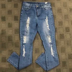 NEW Denim Straight legged jeans size 7 junior